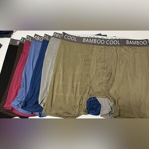 BAMBOO Men's Boxer Briefs - Olive, Navy & Gray Pack NWOT XL